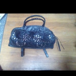 Steve Madden Black Studded Shoulder Bag